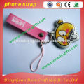 Fancy 3D Soft Pvc Mobile Phone Strap